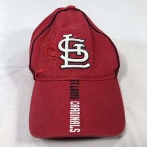 ST LOUIS CARDINALS TEI HAT CAP ADJUSTABLE ONE SIZE FITS MOST BASEBALL RED STL